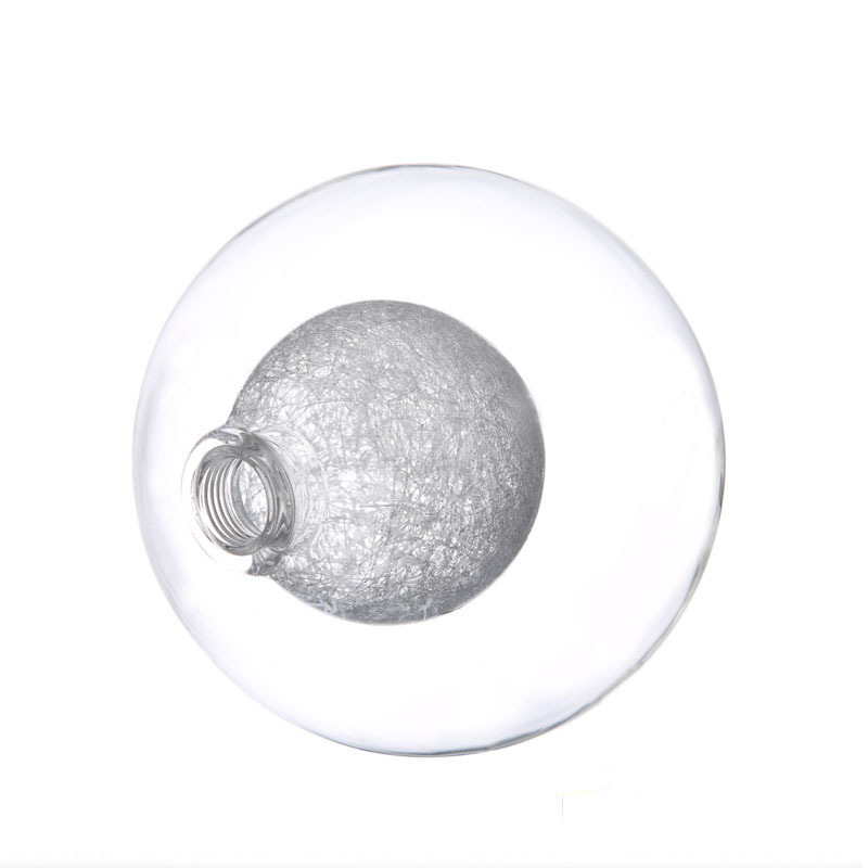 Clear Double Wall Globe Glass Lamp Shade G9 Screw Mouth Replacement Decorative Ceiling Lamp Cover Pendant Light