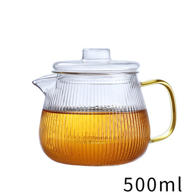 Wholesale 650ml Glass Teapot Loose Leaf Tea Kettle with Eagle Mouth and Removable Glass Filter