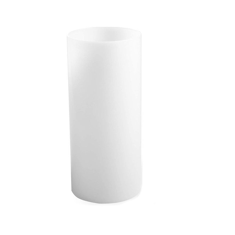 Blown Opal White Glass Cylinder Lamp Shade Tube Lighting Cover for Outdoor Wall Lamp