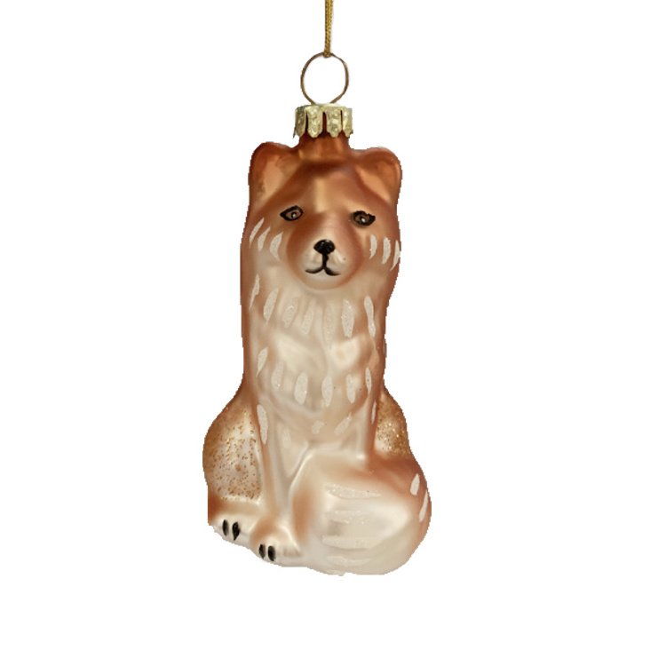 Hand Blown Animal Christmas Tree Hanging Glass Figurines Ornaments for Holidays