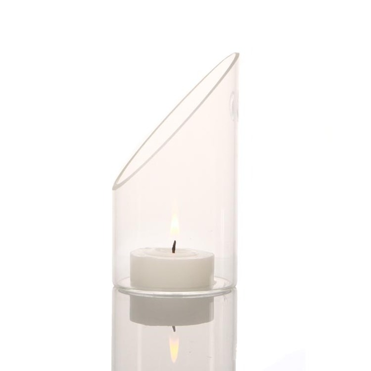 Wholesale Small Hanging Clear Tea Light Tube Cylinder Glass Candle Holders for Wedding Decoration