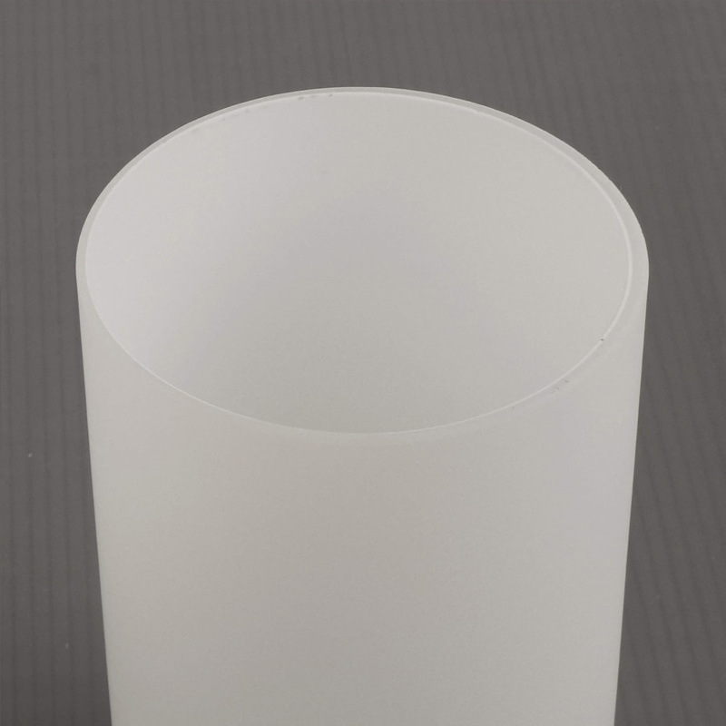 Opal Matte Glass Shade Transparent Cylinder Glass Lamp Shade for E27 Base Socket Light Fixture Replacement