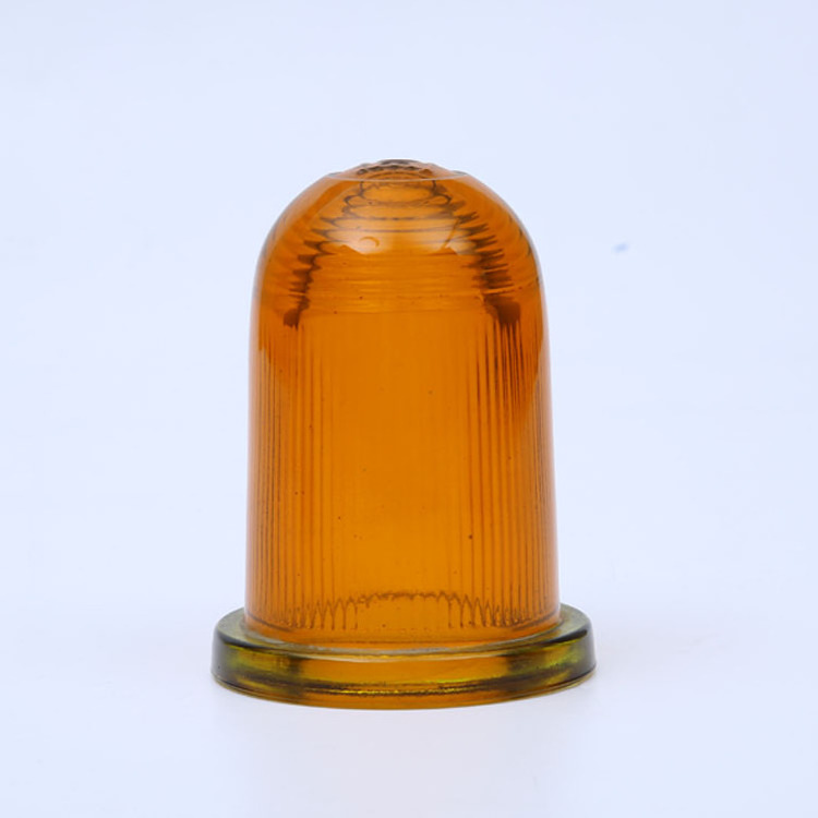 Pressed Explosion Proof Tempered Toughened Solid Green Yellow Color Glass Dome Lighting Lamp Cover Light Shade