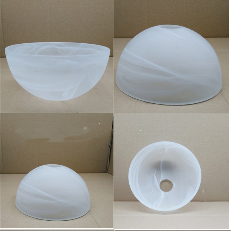 White Frosted Alabaster Cloudy Glass Bell Lamp Shade for Pendant Light Ceiling Lamp Wall Lamp Cover Home Decoration