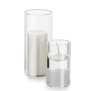 Clear Glass Cylinder Candle Holder Hurricane Candle Holders Centerpieces for Wedding Party