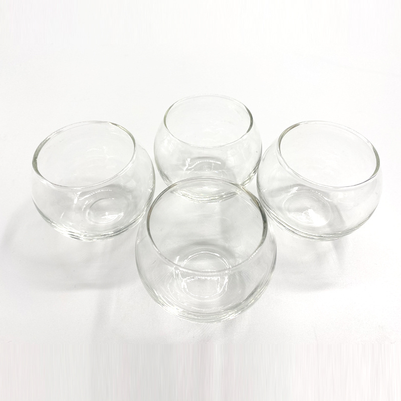 mouth blown clear glass cheap fish bowls for home decorations