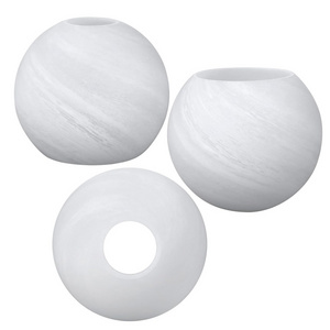 Alabaster White Glass Round Globe Replacement Lamp Shade for Pendant Light