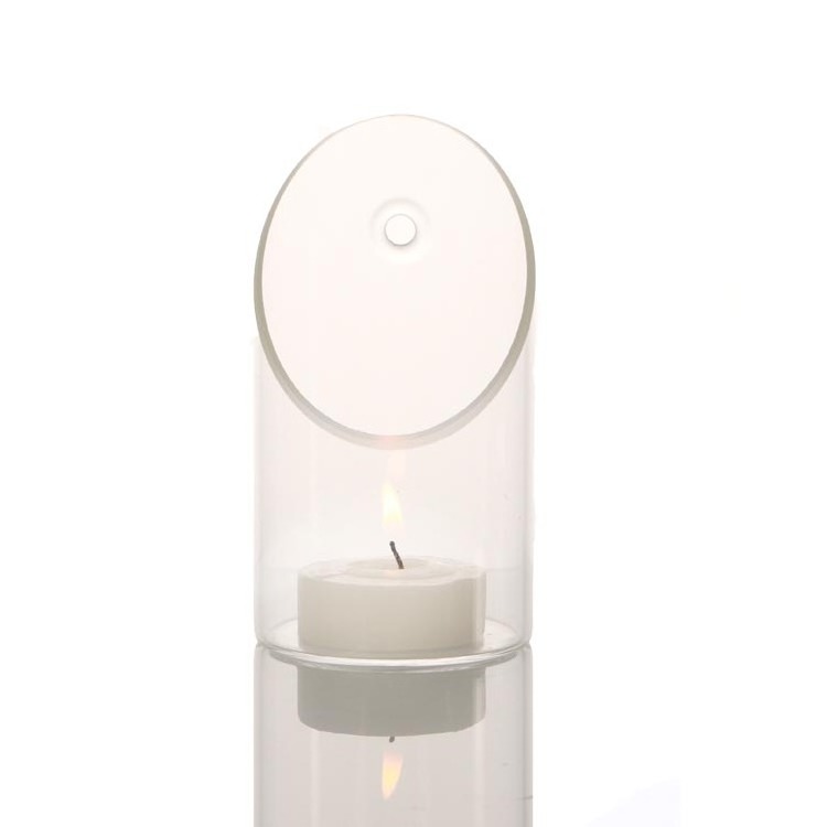 Wholesale Small Hanging Clear Tea Light Tube Cylinder Glass Candle Holders for Wedding Decoration