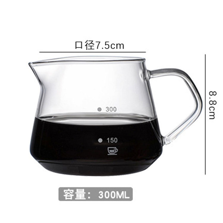 High borosilicate Cold brew coffee tea glass teapot glass drip filter and detachable glass brew coffee pot