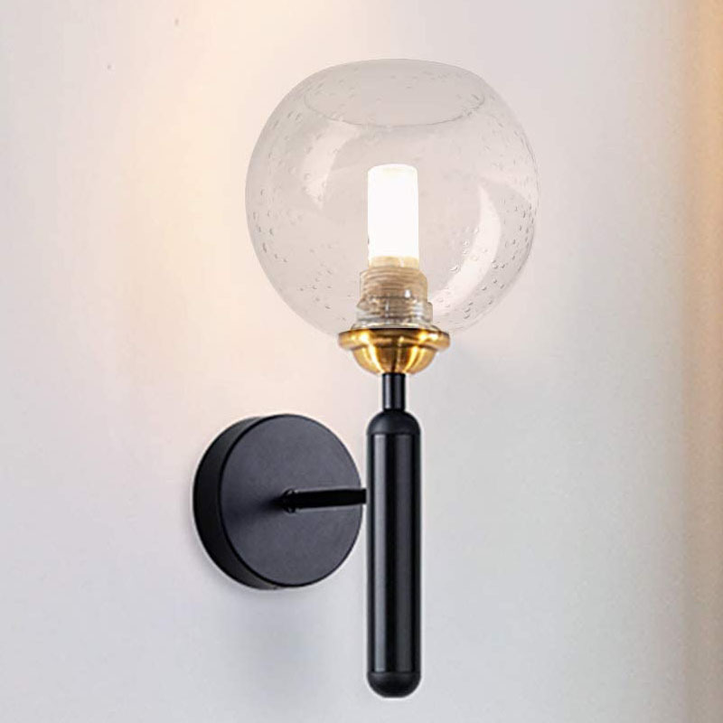 Blown Clear Seeded Glass Globe Pendant Lamp Shade Lighting Fixture Diffuser Lamp Cover Glass Replacements