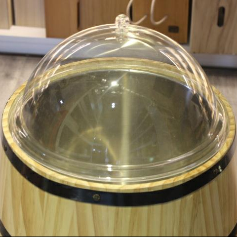 Big  wooden wine  barrel beer barrel storage barrel with plastic cover