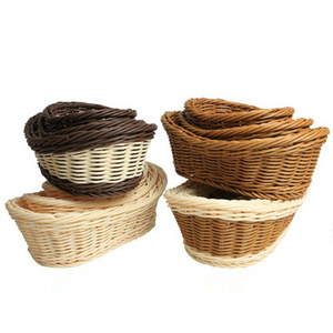 cheap handmade proofing  wicker picnic basket rattan fruit basket   wholesale