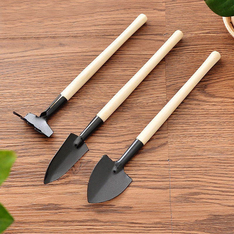 Garden tools Three-piece mini garden tools Multi-function shovel rake spade household plant soil garden spade