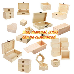 Wholesale wooden box packing box storage box size, material, LOGO can be customized wood product