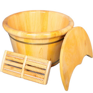 wooden foot massage bath bucket wood foot bath barrel