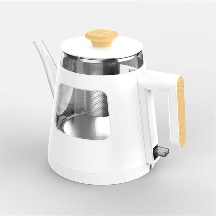 Factory Sale 1.2L Long Spout Ironing Glass Stainless Steel Kettle Electric