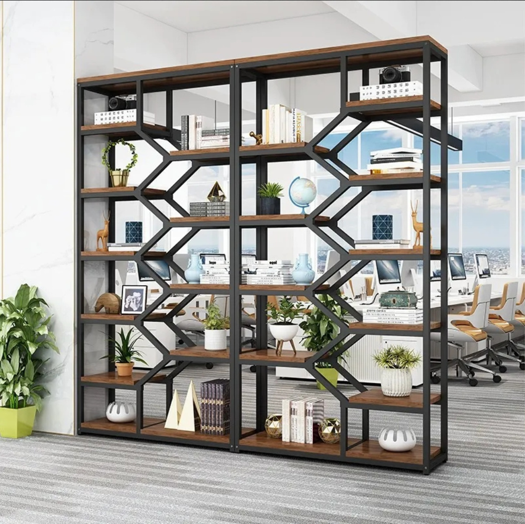 Multi-Layer Bookshelf Display Shelf Programmable Combination Office Partition Living Room Screen Porch Cabinet Home Furniture