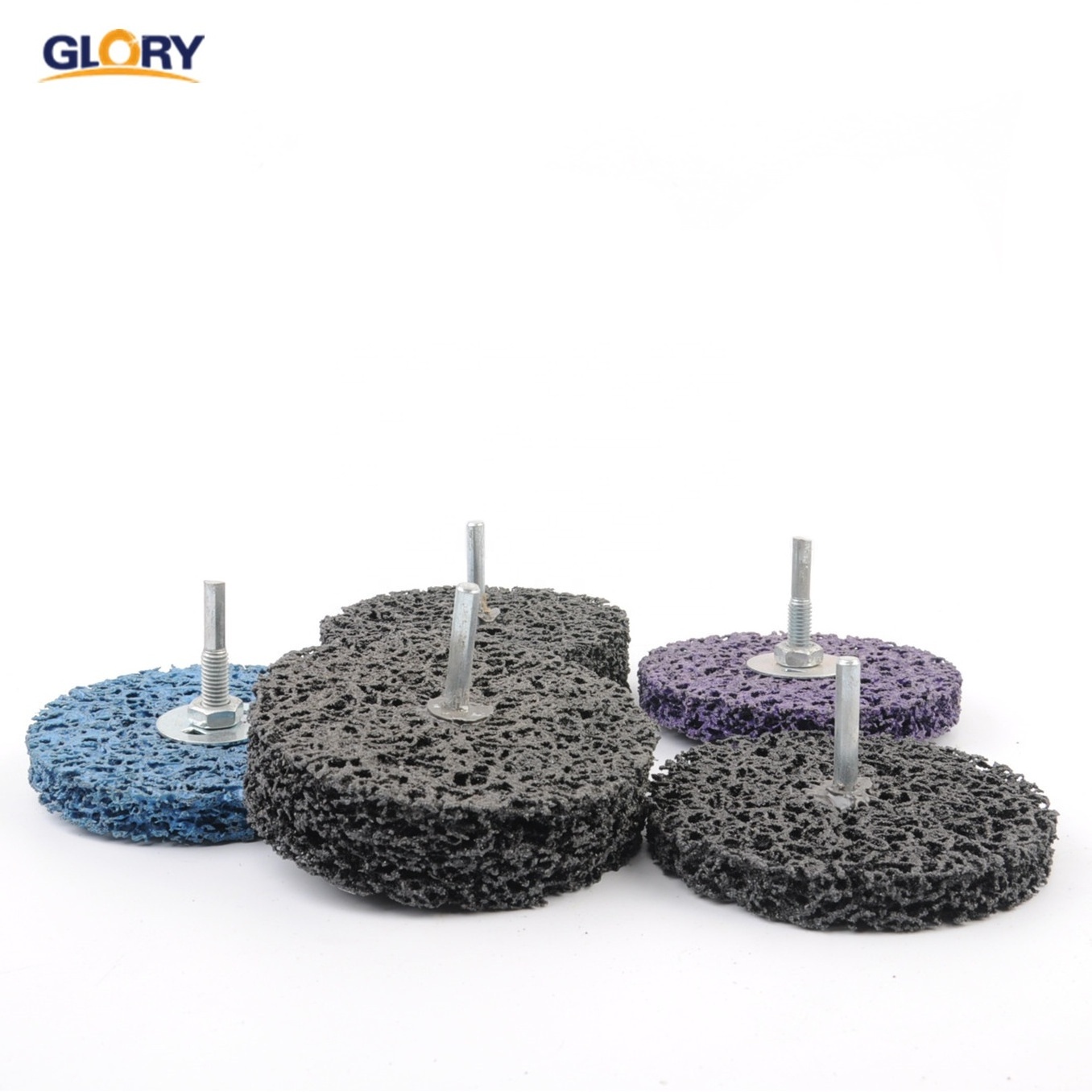 GLORY abrasives 100mm silicon carbide spindle clean strip disc for painting removal flap wheel