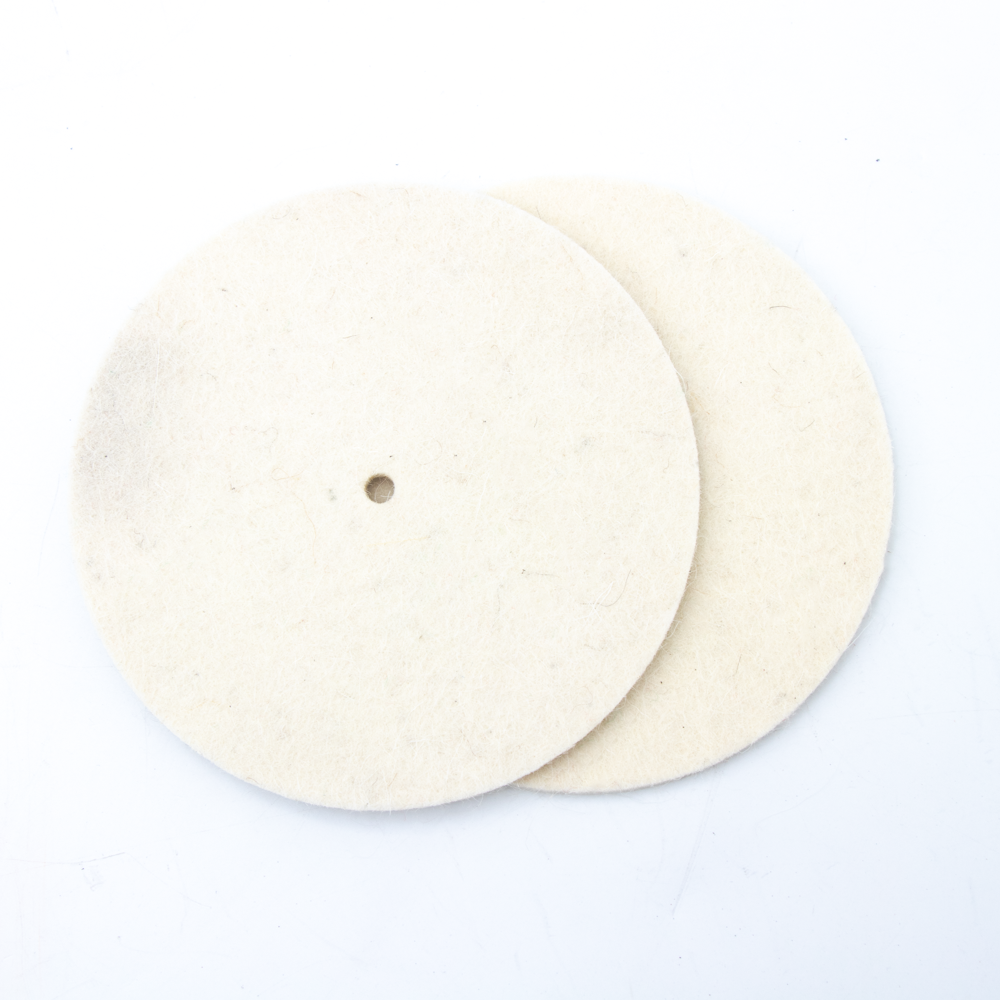 Wool felt polishing wheel disc soft car glass polishing pad woolen flap disc for auto care