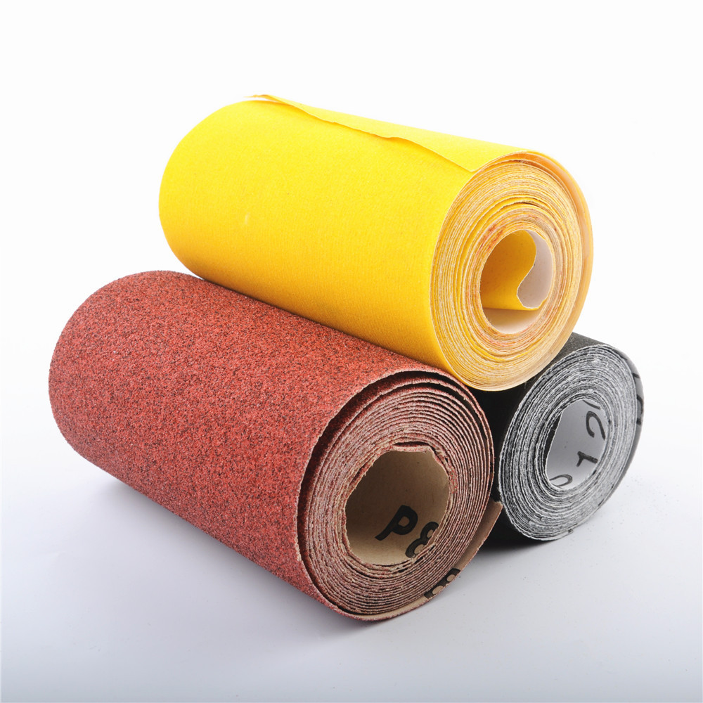 GLORY kraft sand aluminum oxide sanding paper abrasive sandpaper roll