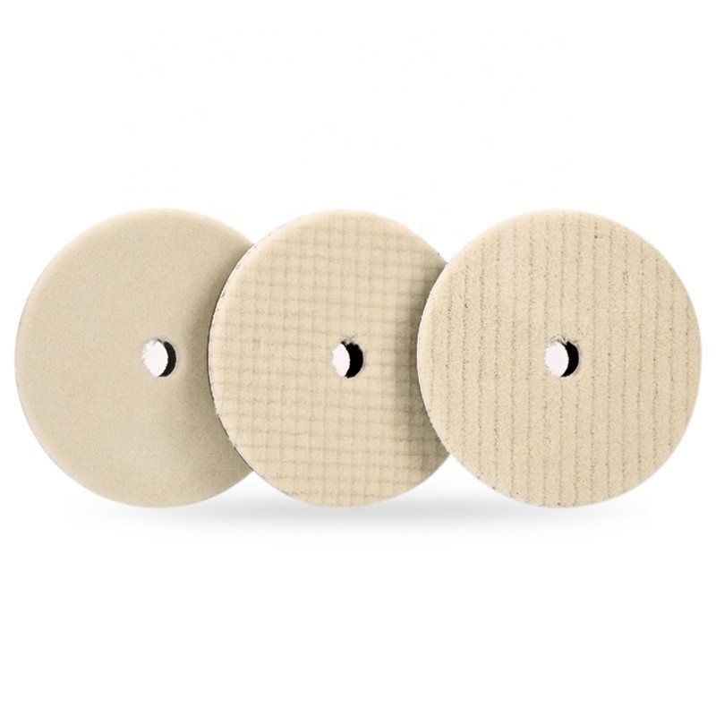 GLORY abrasive 7 inch wool polishing wheel buffing pads felt polishing sanding pad