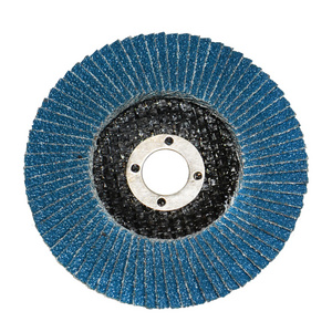 Customized abrasive zirconia 4.5 inch 60 grit polishing flap wheel disc with fiberglass backing for inox grinding