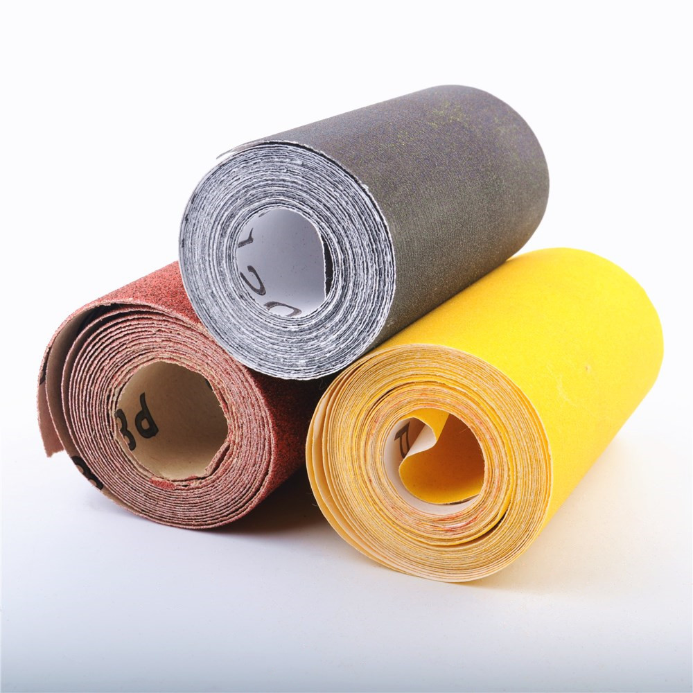 GLORY kraft sand aluminum oxide sanding paper abrasive sandpaper roll