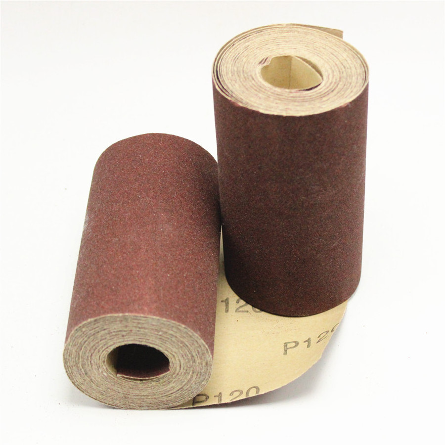 GLORY kraft sand aluminum oxide sanding paper abrasive sandpaper roll