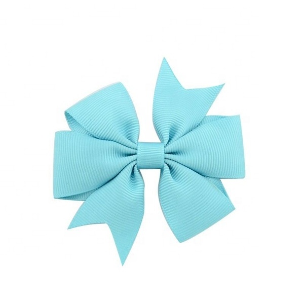 High Quality 3 inch Grosgrain Ribbon Boutique Hair Bows With Clip Hairpins For Kids Girl Hair Accessories