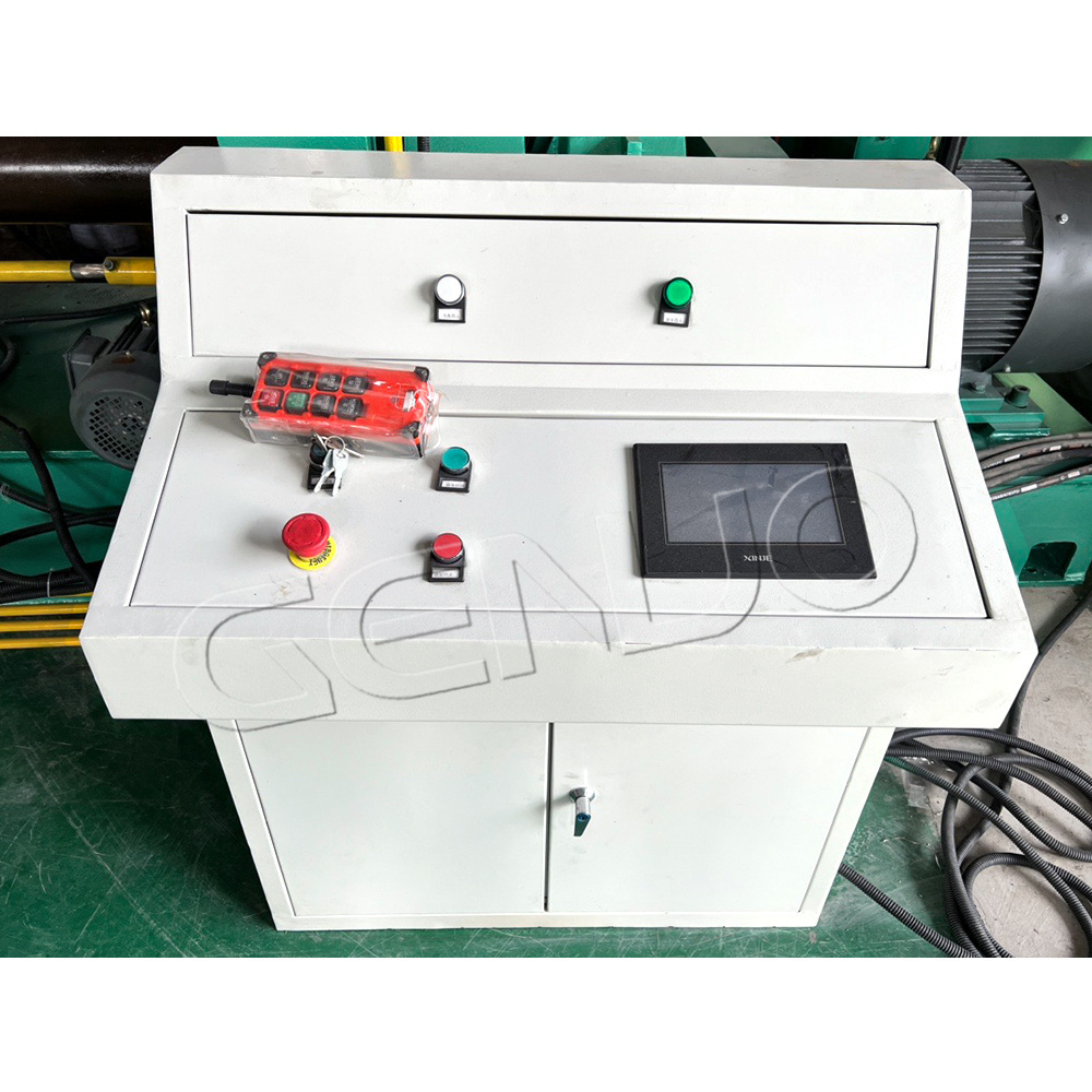 GENUO W12NC series cnc hydraulic 4 rolls plate roller aluminium sheet metal rolling machine roll bender