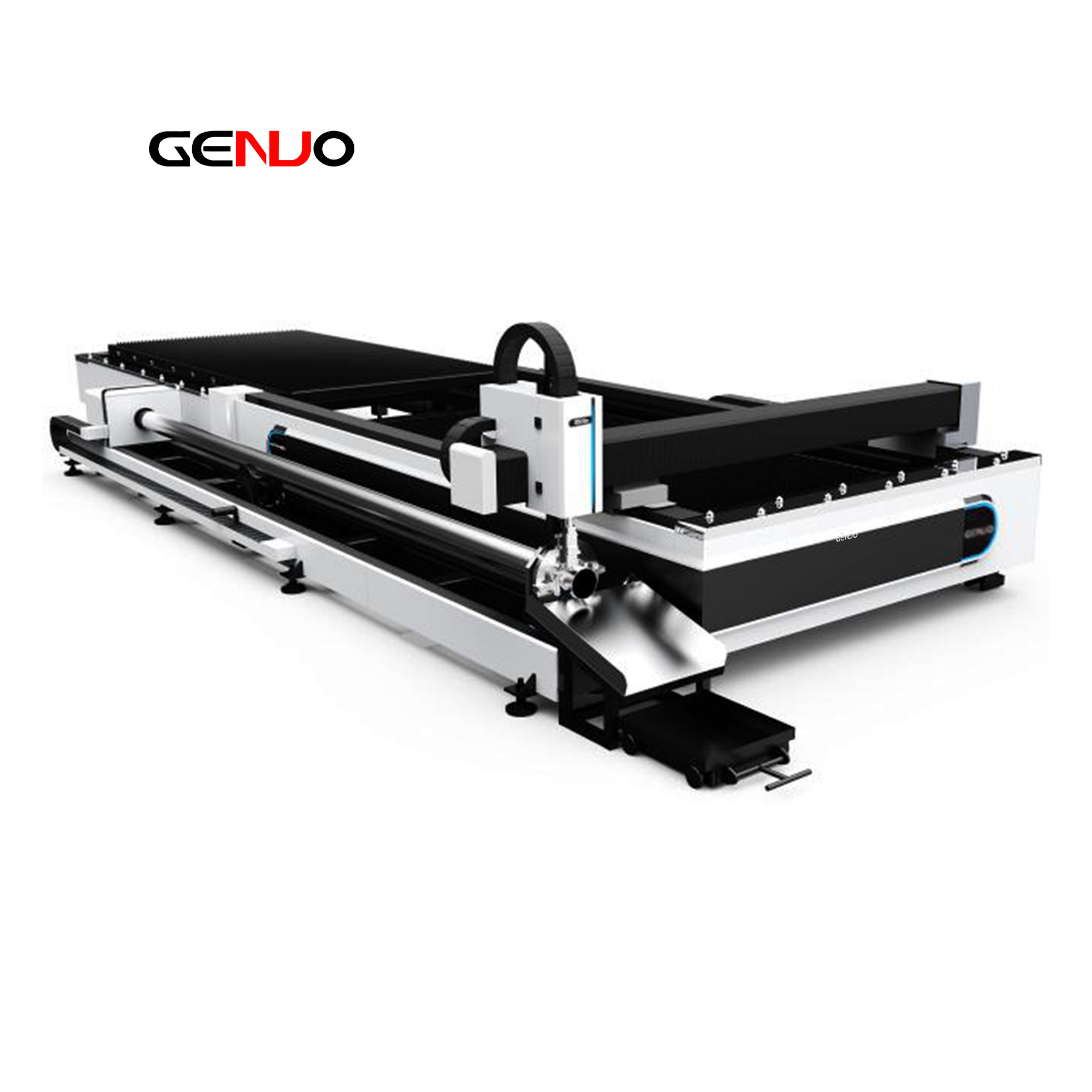 GENUO  Industry carbon steel stainless aluminum pipe cutting machine CNC fiber laser tube cutter equipment for sale