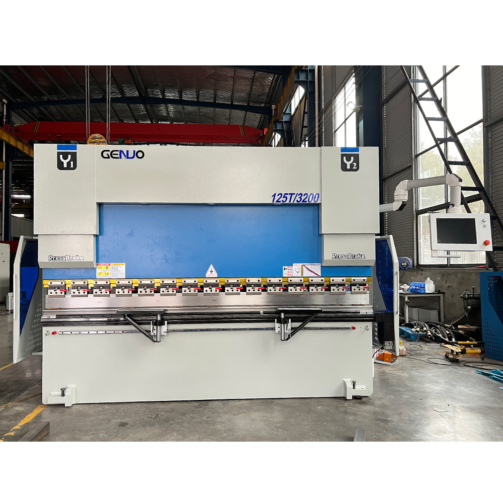 China Genuo brand 2000mm cnc hydraulic press brake stainless steel sheet bending machine price