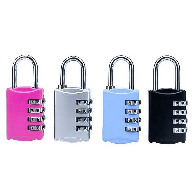 Tsa Luggage Locks 4 Digit Combination  Suitcase Lock Zinc Alloy Waterproof Padlock