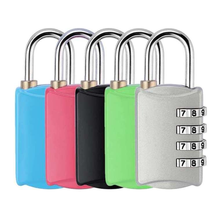 Tsa Luggage Locks 4 Digit Combination  Suitcase Lock Zinc Alloy Waterproof Padlock