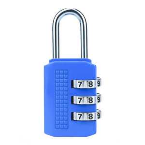 HB01 Resettable password combination padlock mailbox 3 digit/dial combination lock