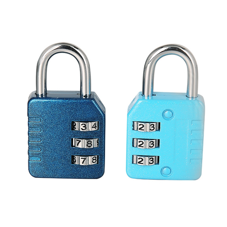 Waterproof High Quality 3 Digital Security Combination Safe Luggage Suitcase Pad Lock