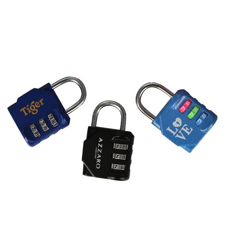 Security Zinc Alloy 3 Digit Combination Lock  Combination Padlock For Tool Box Safety Lockout Door Locker Password Lock