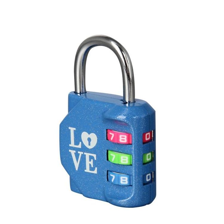 Security Zinc Alloy 3 Digit Combination Lock  Combination Padlock For Tool Box Safety Lockout Door Locker Password Lock