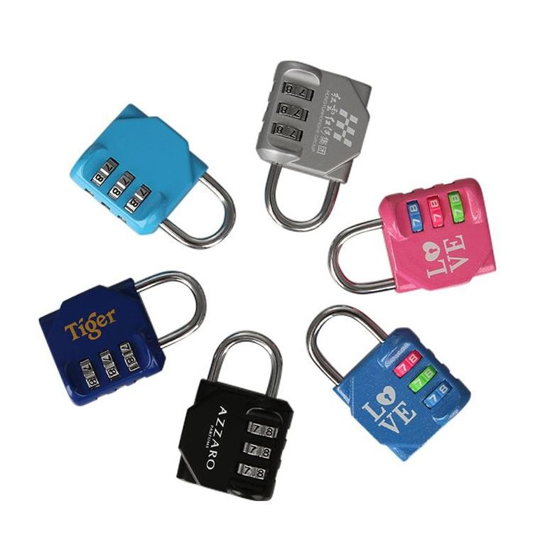 Security Zinc Alloy 3 Digit Combination Lock  Combination Padlock For Tool Box Safety Lockout Door Locker Password Lock