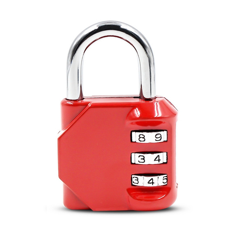 3 Digit Keyless Padlock Weatherproof Travel Combination Lock For Backpack,Luggage,Locker,Fence,Backyard Gate,Hasp