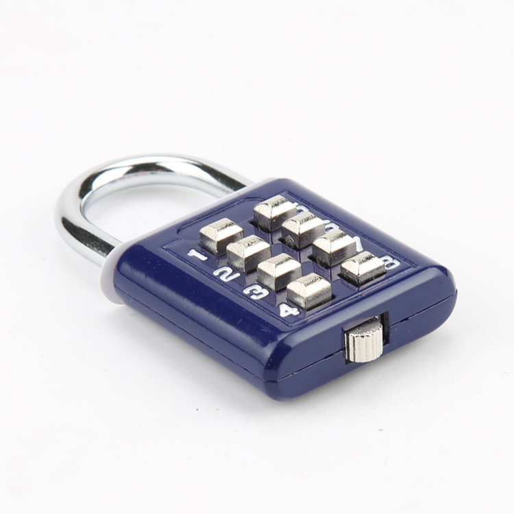 4 Dials Combination Lock With Master Key/high Security 4 Digit Combination Password Padlock/travel Safety Code Password Lock