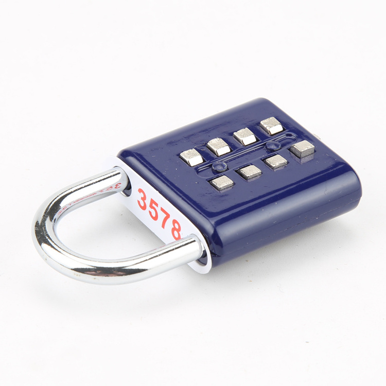 4 Dials Combination Lock With Master Key/high Security 4 Digit Combination Password Padlock/travel Safety Code Password Lock