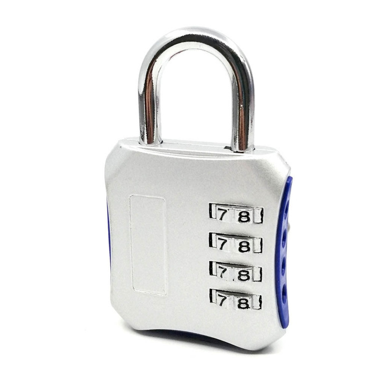 High Quality Zinc Alloy Resettable 4 digit Combination Lock Keyless Padlock for Outdoor Fence Gate