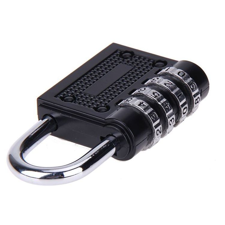 Hot Sale Black 4 Digit Security Combination Gym Padlock Safe Password Digital Number Luggage Lock