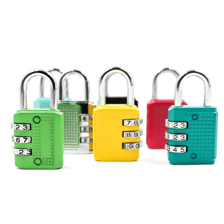 School Gym Sports Locker Luggage Combination 3  Digit Fence Outdoor Waterproof Padlock Lock