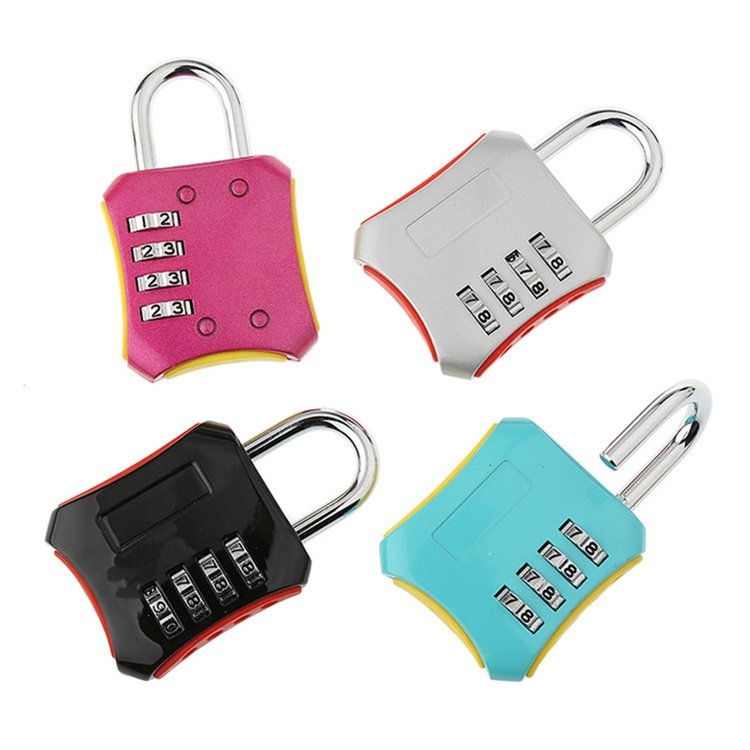 Combination Lock Resettable 4 Digit Padlock Outdoor for School Gym Locker Fence Gate Toolbox