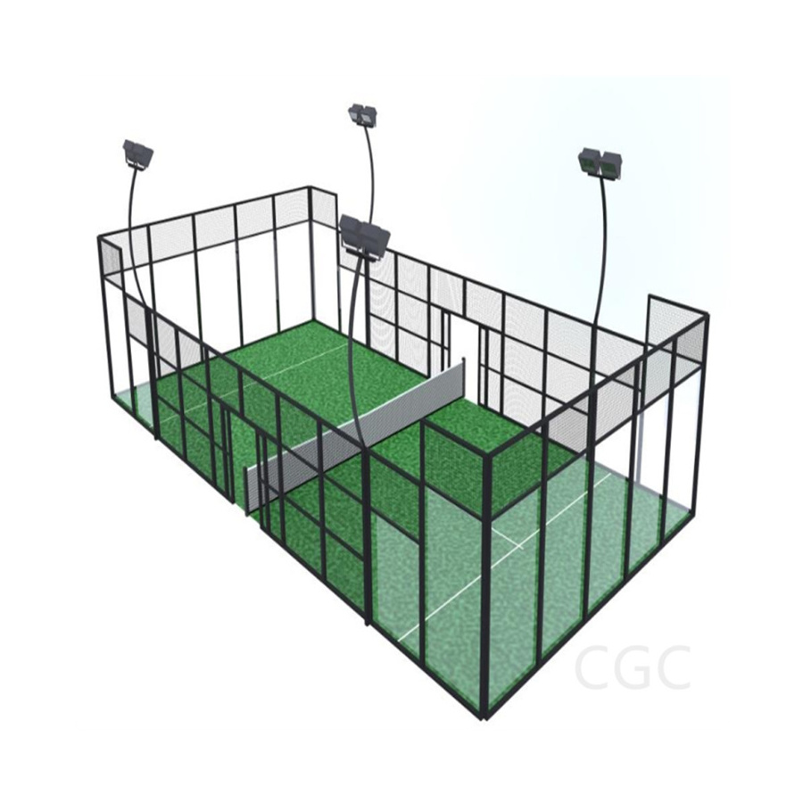 New Design Outdoor Professional Portable Super Panoramic Padel Tennis Court