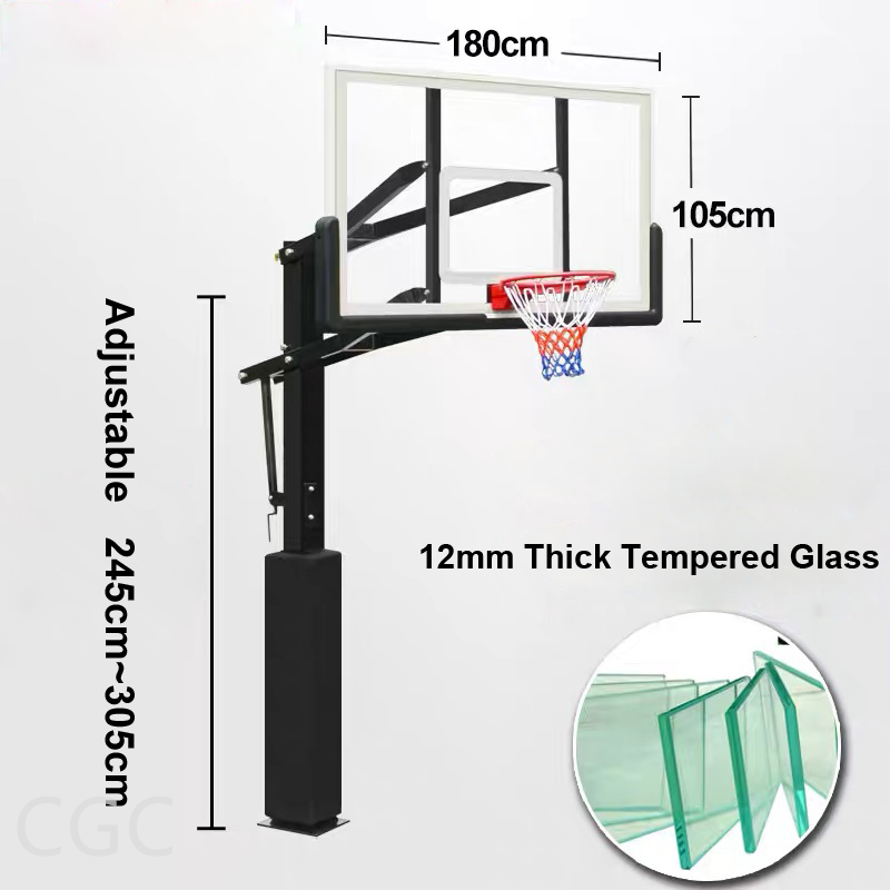 New Design Wide Board Height Adjustment Basketball Hoops Stands 72