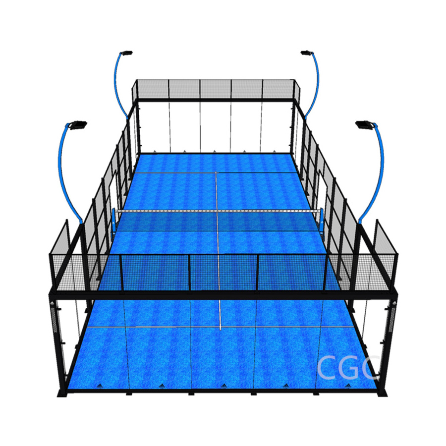 New Design Outdoor Professional Portable Super Panoramic Padel Tennis Court