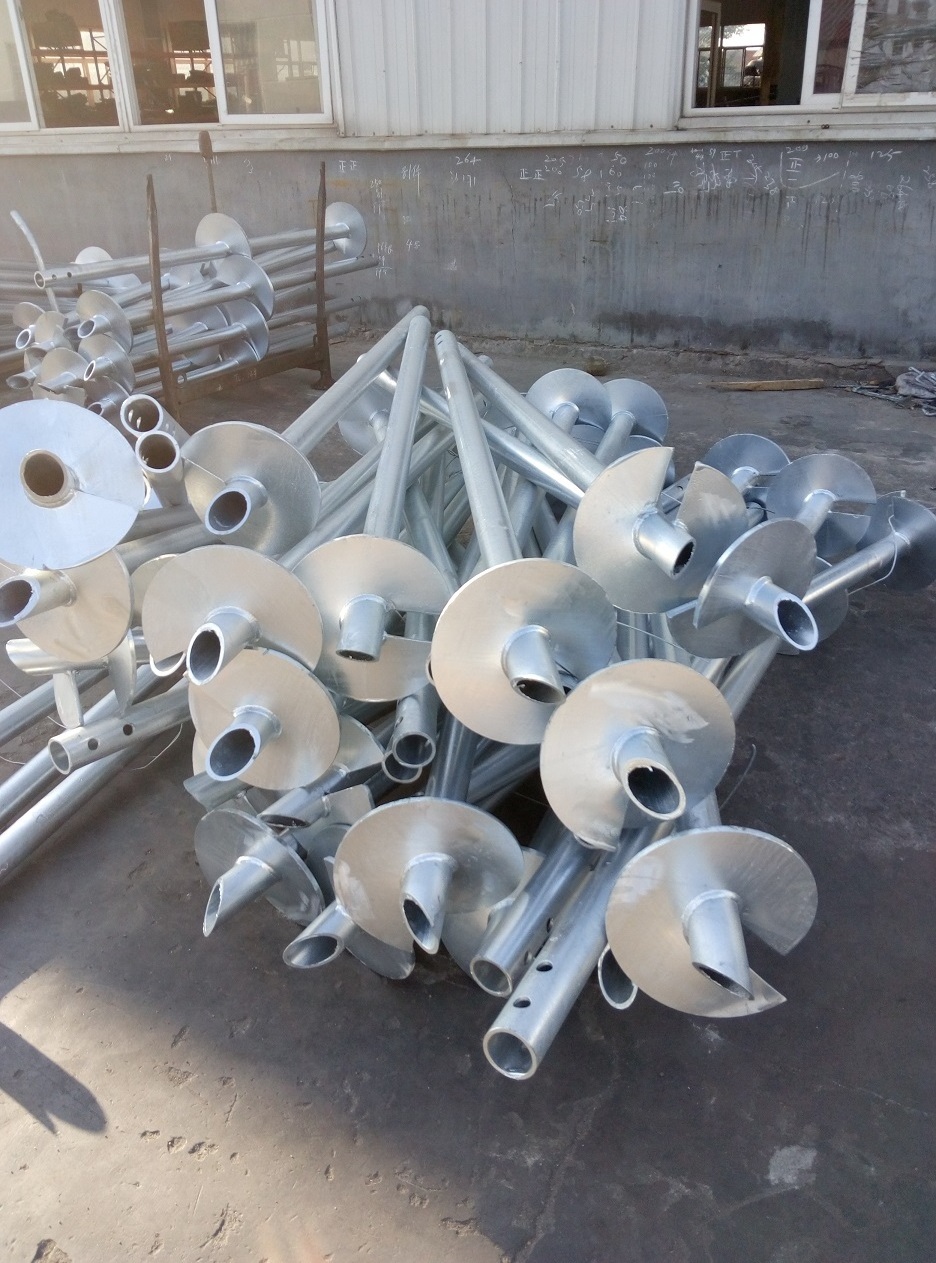 Solar Ground Screw Post Anchor Pile Helical Piles